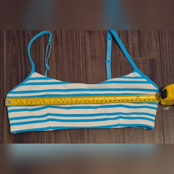 Lululemon Daily Bra Twin Stripe Spry Blue / Spry Blue Size 4–6 (S) - Picture 6 of 7